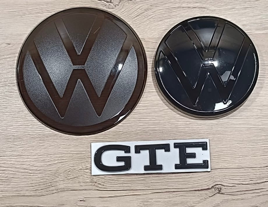 Golf 8 GTE Emblem Logo Schwarz