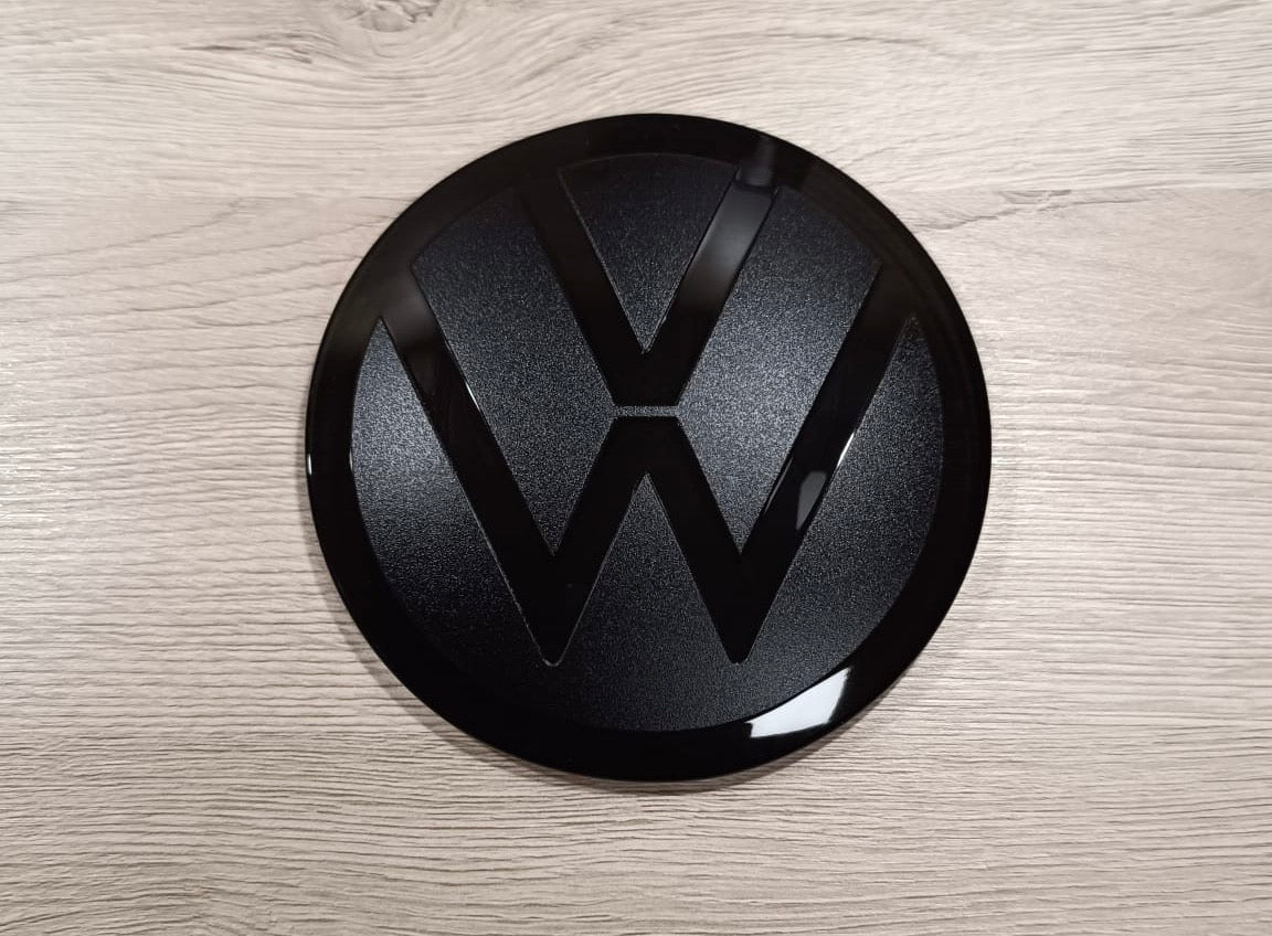 VW Polo 6C Frontemblem Cover Schwarz