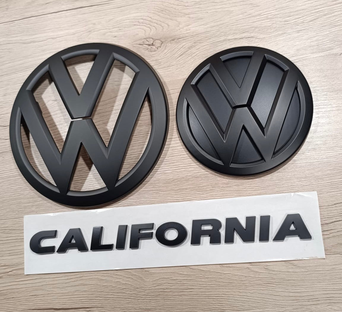 VW T6.1 California Emblemset Schwarz matt