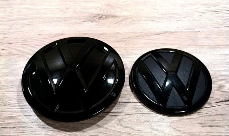 VW Touareg 2 Emblem-Set schwarz