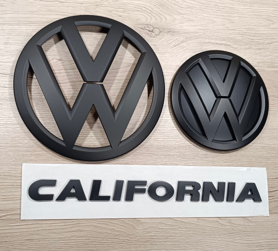 VW T6.1 California Emblemset Schwarz matt