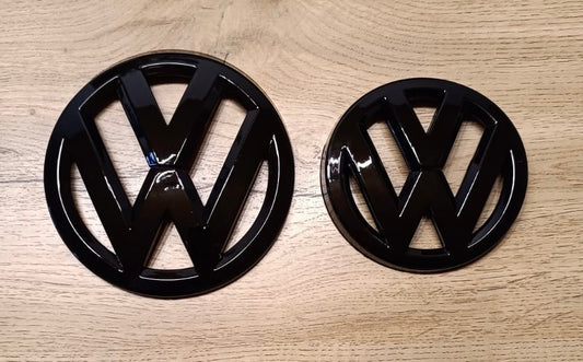 VW Golf 7 Emblem Set Schwarz