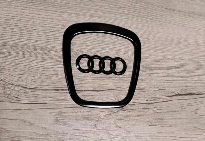 Audi Lenkrad Emblem Logo schwarz