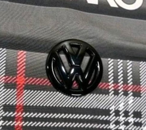 VW T5 Lenkrad Emblem-Set schwarz 2.teilig