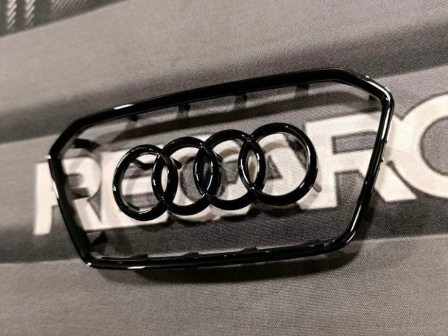 Audi Lenkrad Emblem Logo Schwarz