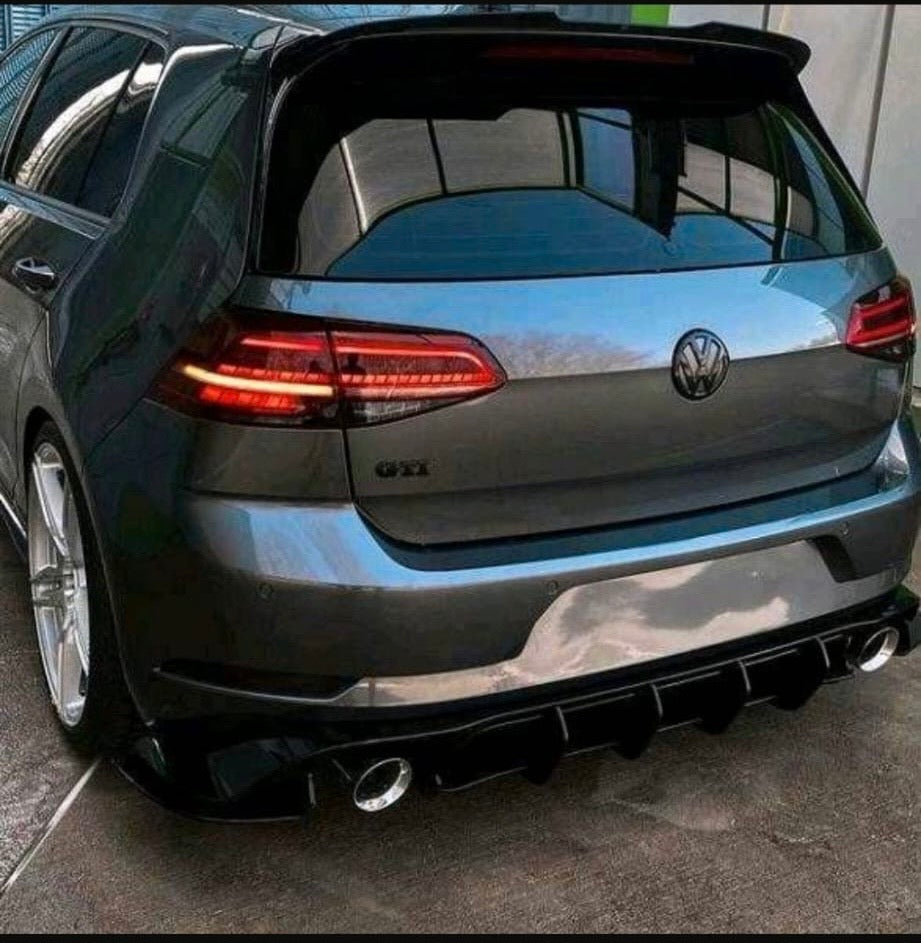 Golf 7 Heckemblem Schwarz Indium Grau