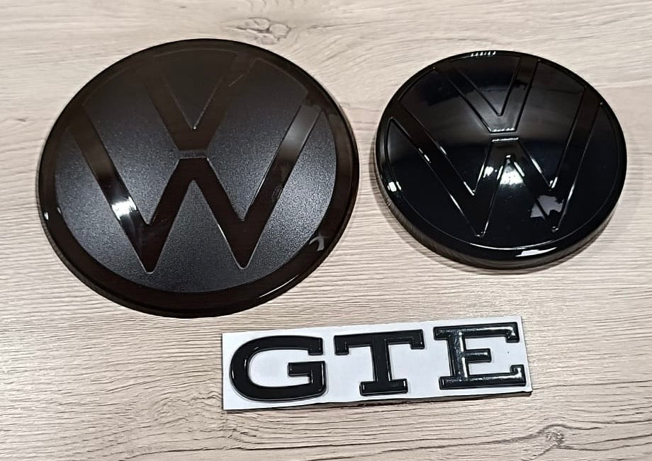 Golf 8 GTE Emblem Logo Schwarz