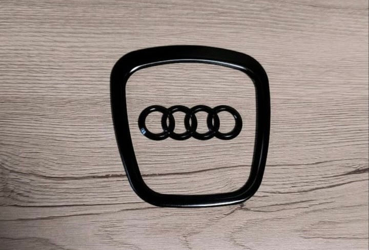 Audi Lenkrad Emblem schwarz