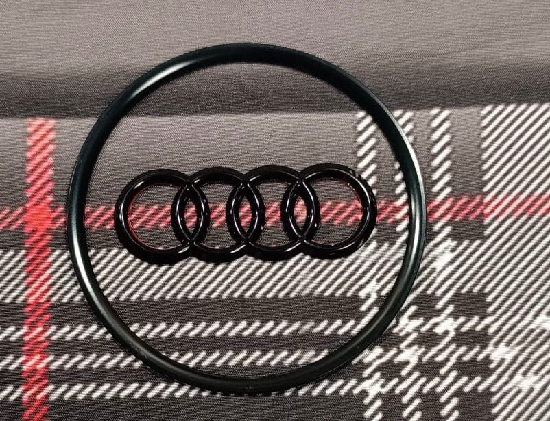 Audi Lenkrad Emblem Logo Schwarz