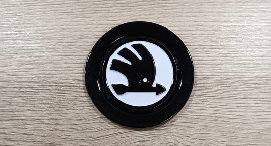 Skoda Lenkrad Emblem Logo Schwarz