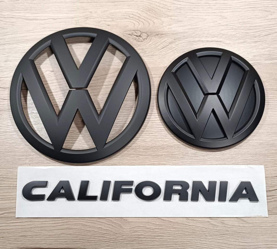 VW T6.1 California Emblemset Schwarz matt