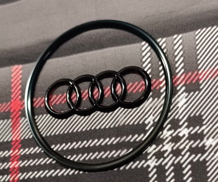 Audi Lenkrad Emblem Logo Schwarz