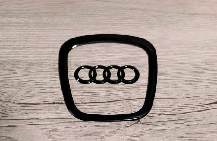 Audi Lenkrad Emblem Logo schwarz