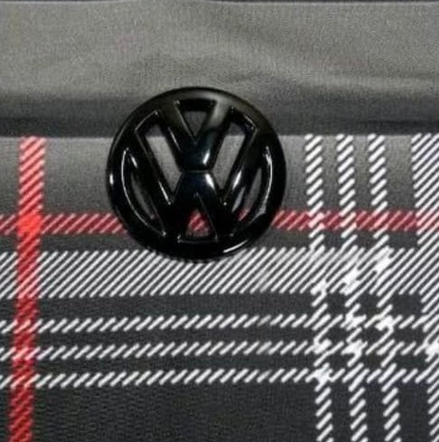 VW T5 Lenkrad Emblem-Set schwarz 2.teilig