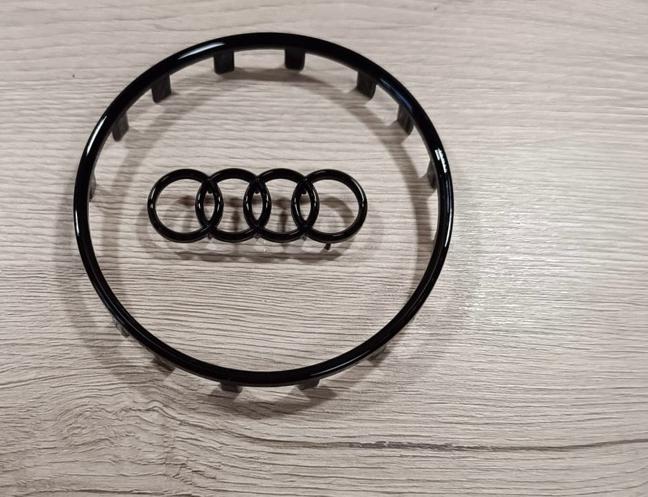 Audi Lenkrad emblem Logo Schwarz