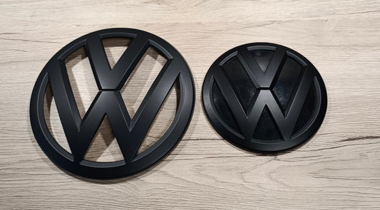 VW T6 Emblem-Set Schwarz matt