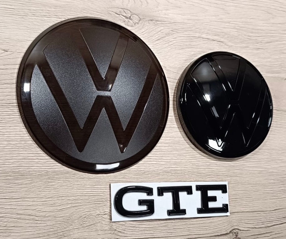 Golf 8 GTE Emblem Logo Schwarz