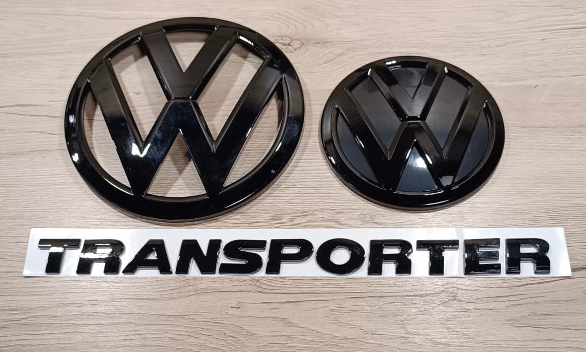 VW T6.1 Transporter Emblemset schwarz