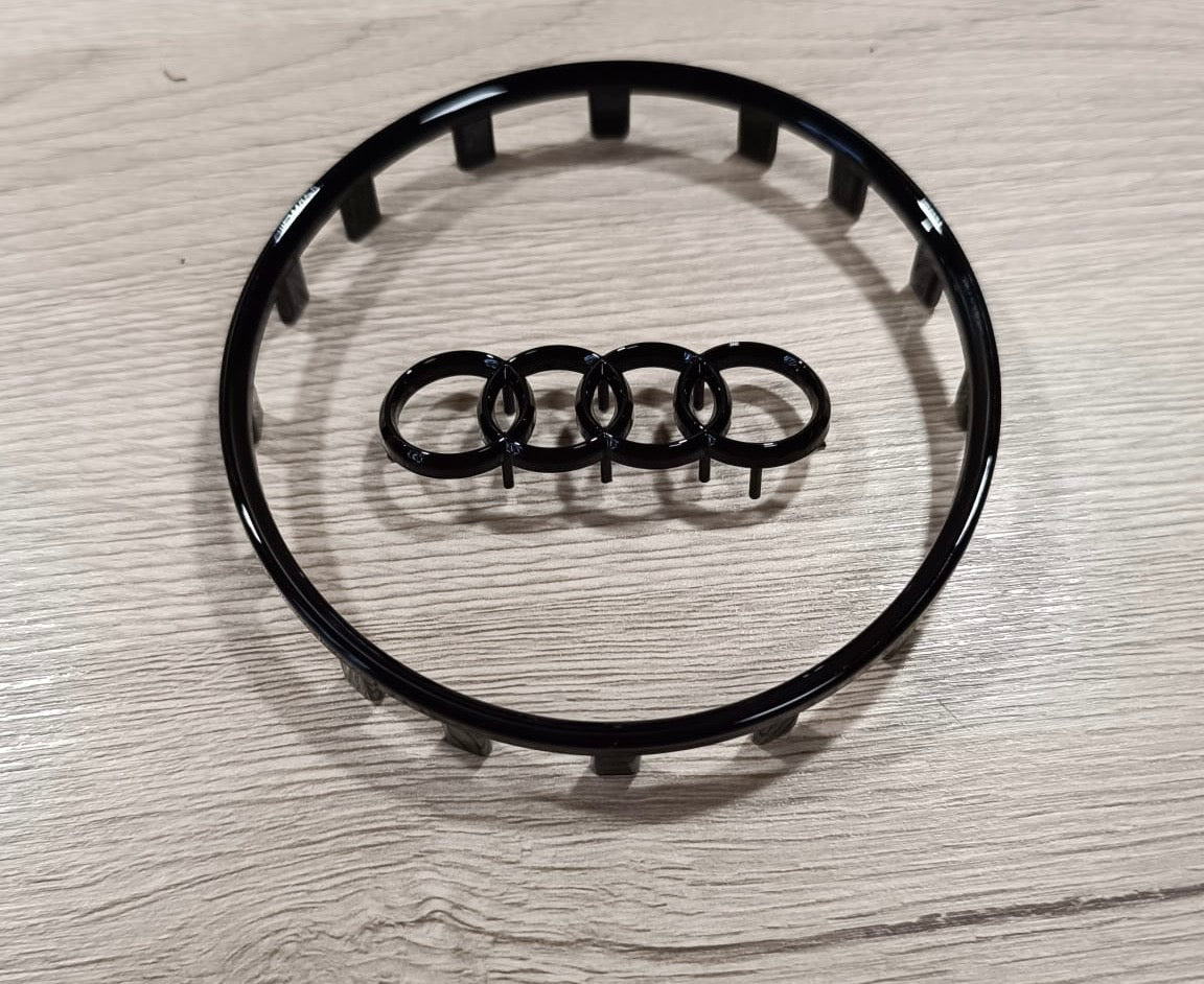 Audi Lenkrad emblem Logo Schwarz