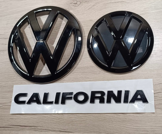 VW T6.1 California Emblemset Schwarz glänzend