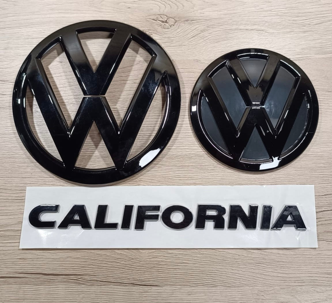 VW T6.1 California Emblemset Schwarz glänzend