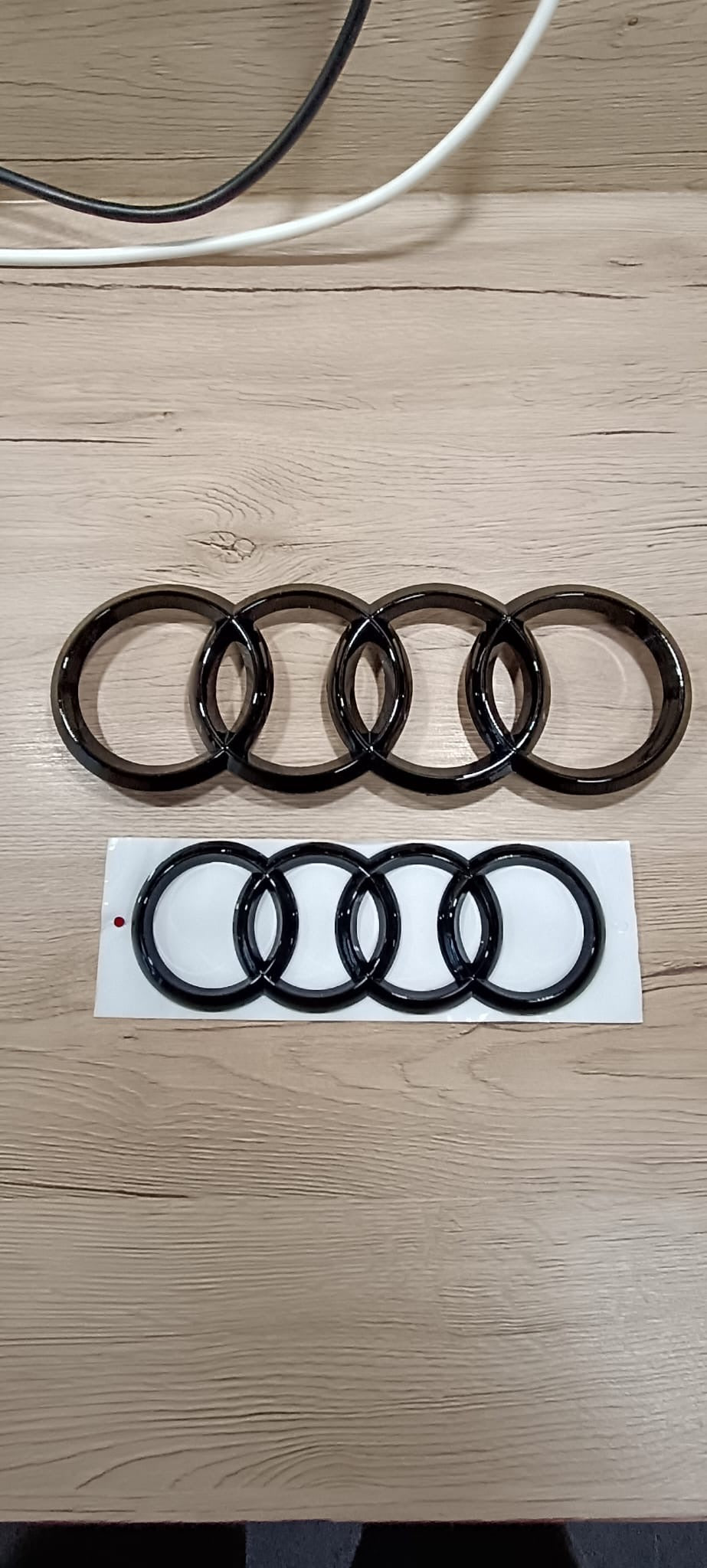 Audi A4 Emblem Logo Set Schwarz