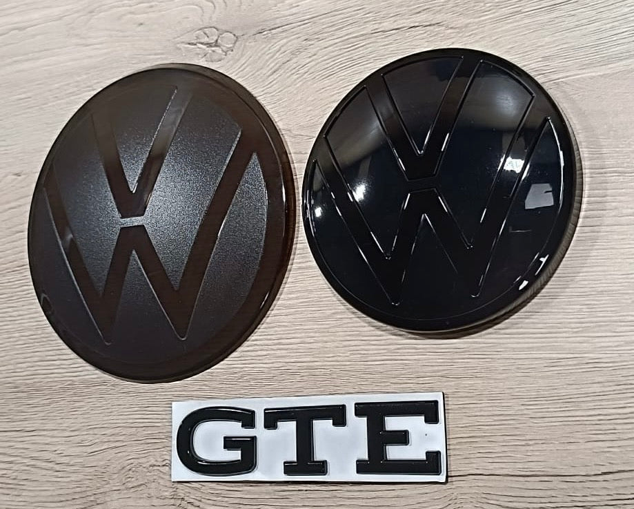 Golf 8 GTE Emblem Logo Schwarz