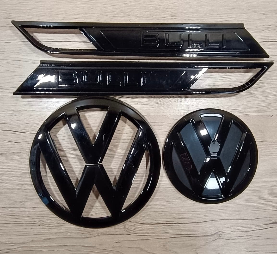 VW T6.1 BULLI Emblemset Schwarz glänzend