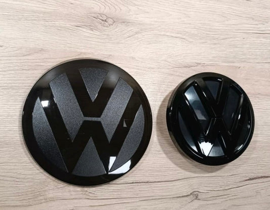 VW T-Roc Emblem Set Schwarz