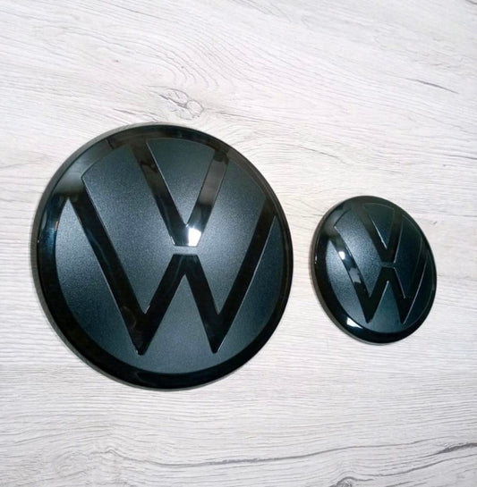 VW T-Cross Emblem Logo Schwarz