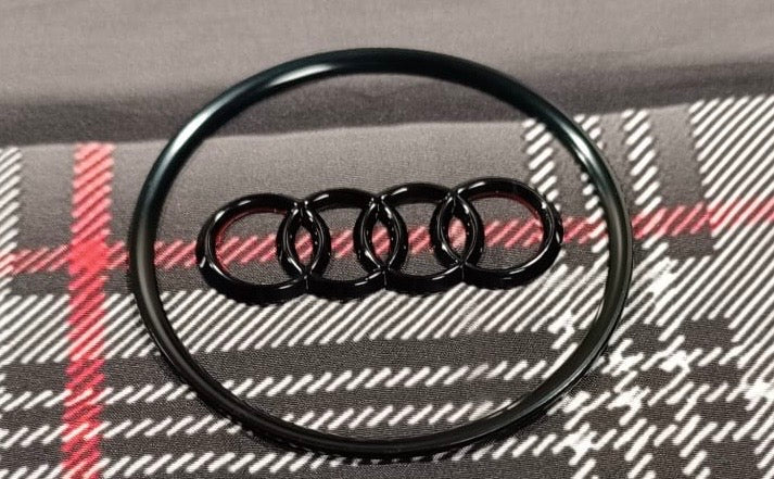 Audi Lenkrad Emblem Logo Schwarz