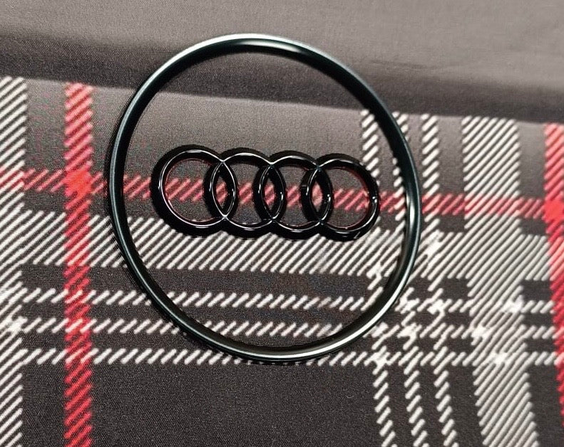 Audi Lenkrad Emblem Logo Schwarz