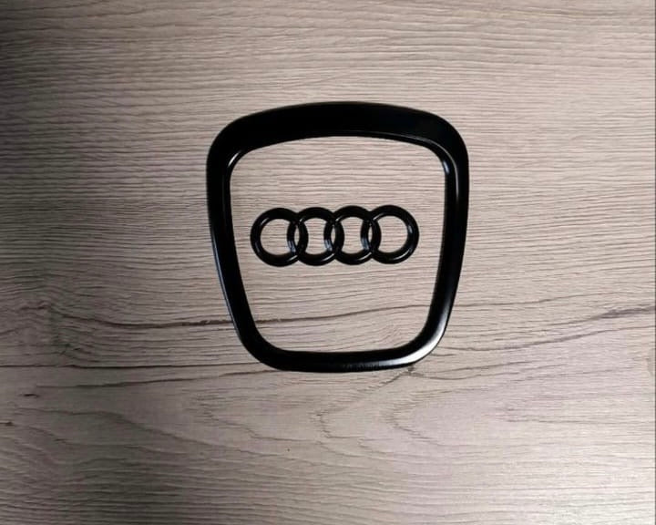 Audi Lenkrad Emblem Logo schwarz